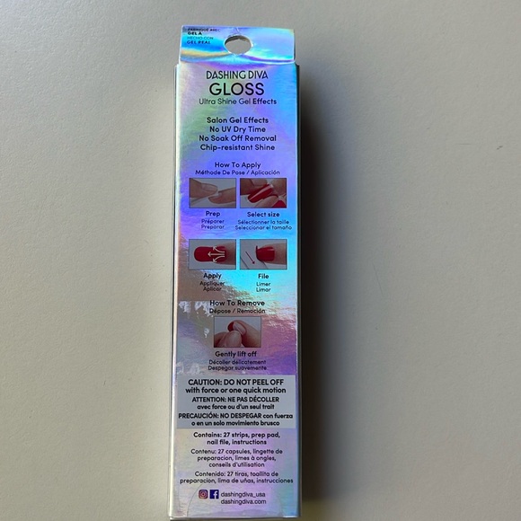 Dashing Diva Gloss Gel Nail Strip Kit in Champagne Pop - Picture 3 of 8